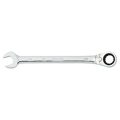 ‎Proto Full Polish Combination Reversible Ratcheting Wrench 12 mm - 12 Point