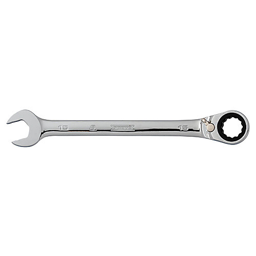 ‎Proto Full Polish Combination Reversible Ratcheting Wrench 15 mm - 12 Point