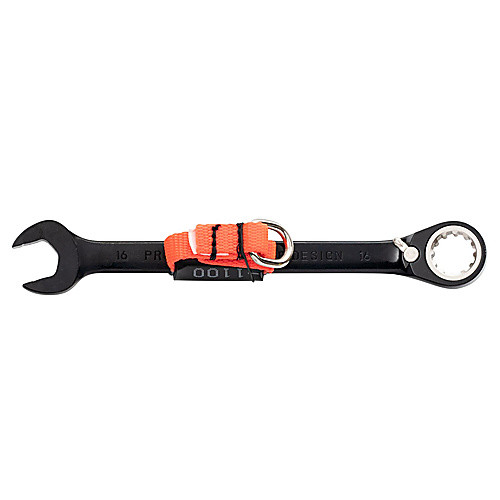 Proto Tether-Ready Black Chrome Combination Reversible Ratcheting Wrench 16 mm - Spline