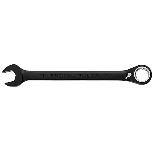 Proto Black Chrome Combination Reversible Ratcheting Wrench 34 mm - Spline