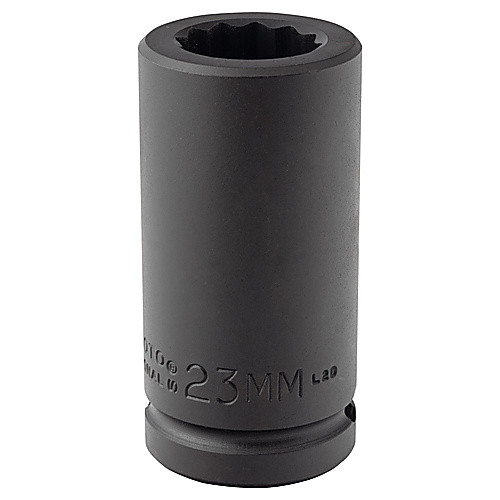 ‎Proto 3/4″ Drive Deep Impact Socket 23 mm - 12 Point