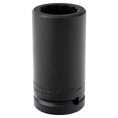 ‎Proto 3/4″ Drive Deep Impact Socket 27 mm - 12 Point
