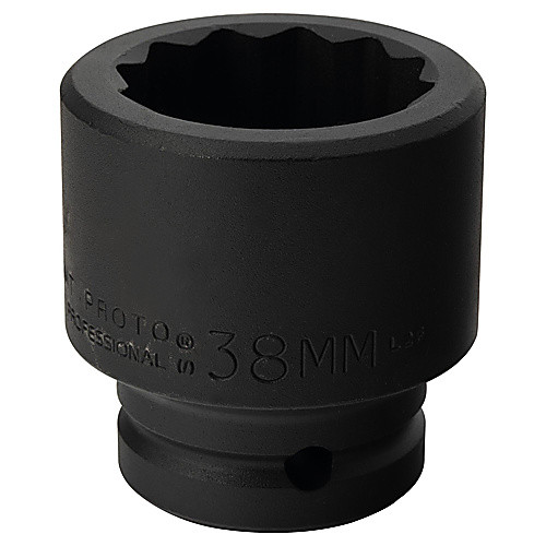 ‎Proto 3/4″ Drive Impact Socket 38 mm - 12 Point