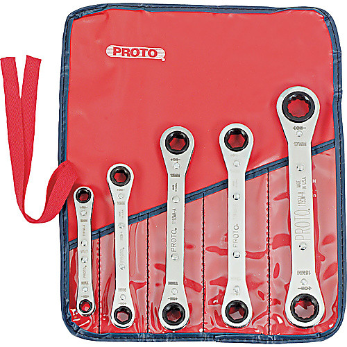 ‎Proto 5 Piece Ratcheting Box Wrench Set - 6 and 12 Point