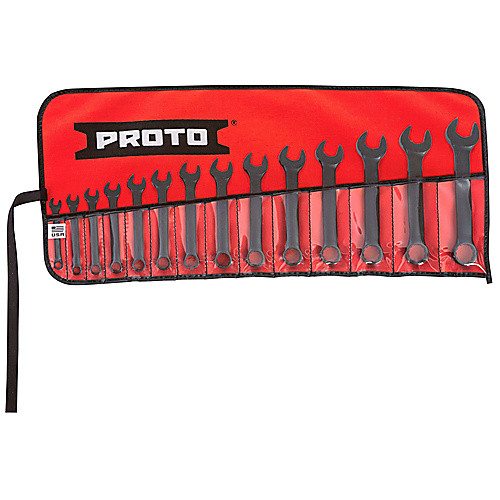 ‎Proto 14 Piece Black Oxide Metric Short Combination Wrench Set - 12 Point