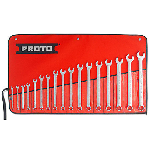 ‎Proto 17 Piece Full Polish Metric Combination Wrench Set - 12 Point