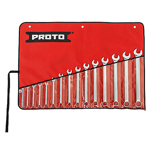 ‎Proto 15 Piece Full Polish Combination Spline Wrench Set - 12 Point