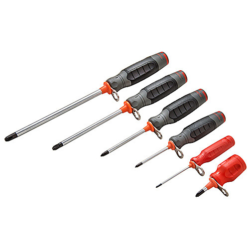 Proto Tether-Ready 6 Piece Duratek Phillips Screwdriver Set