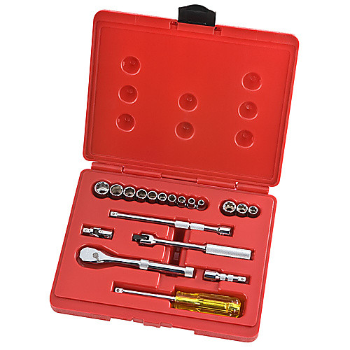 ‎Proto 1/4″ Drive 19 Piece Socket, Combination Set - 6 and 8 Point