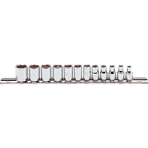 ‎Proto 1/4″ Drive 12 Piece Metric Socket Set - 6 Point