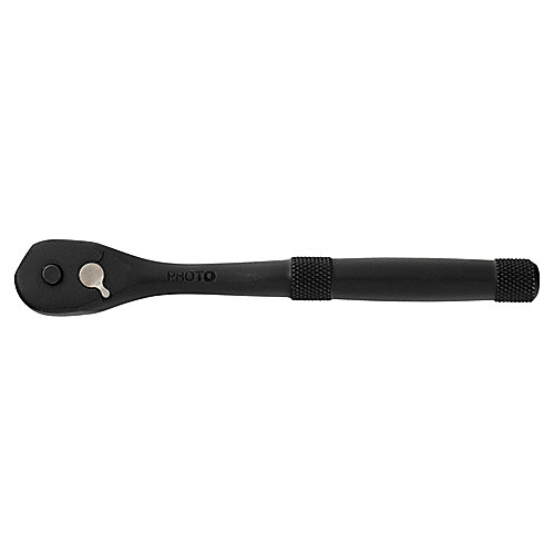 ‎Proto 1/4″ Drive Premium Quick-Release Pear Head Ratchet 6-11/16″ - Black Oxide