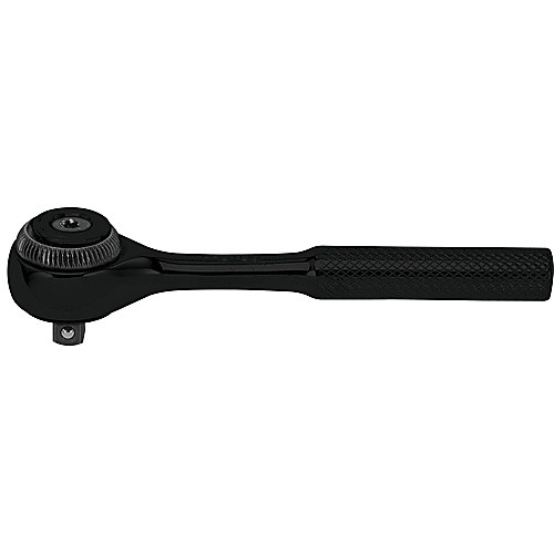‎Proto 1/4″ Drive Round Head Ratchet 4-1/2″ - Black Oxide