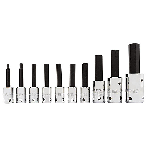 Proto Tether-Ready 3/8″ & 1/2″ Drive 10 Piece Metric Hex Bit Set