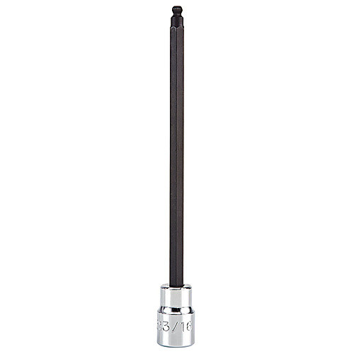 ‎Proto 3/8″ Drive Ball End Extra Long Hex Bit Socket - 3/16″