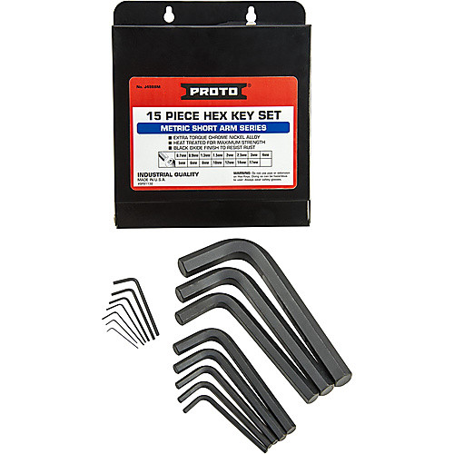 Proto 15 Piece Hex Key Set - Metric