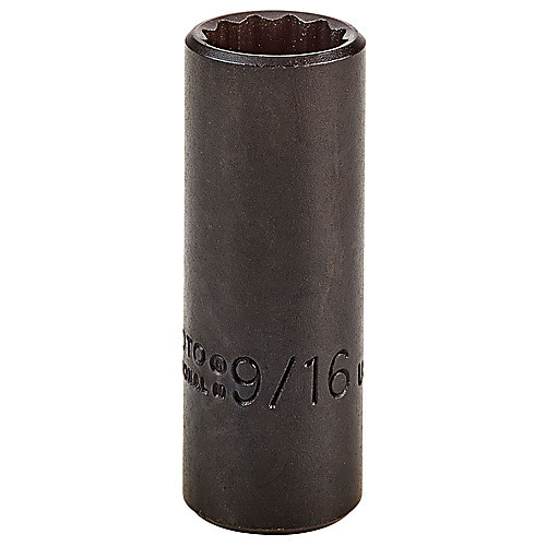 ‎Proto 3/8″ Drive Deep Black Oxide Socket 9/16″ - 12 Point