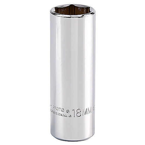 ‎Proto 3/8″ Drive Deep Socket 18 mm - 6 Point