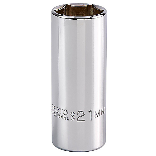‎Proto 3/8″ Drive Deep Socket 21 mm - 6 Point