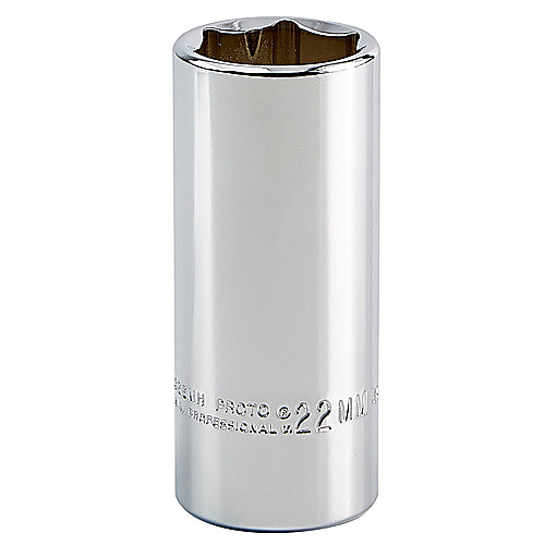 ‎Proto 3/8″ Drive Deep Socket 22 mm - 6 Point