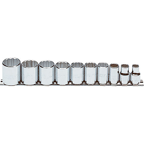 ‎Proto 3/8″ Drive 10 Piece Socket Set - 12 Point