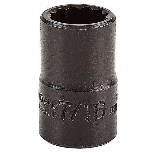 ‎Proto 3/8″ Drive Black Oxide Socket 7/16″ - 12 Point