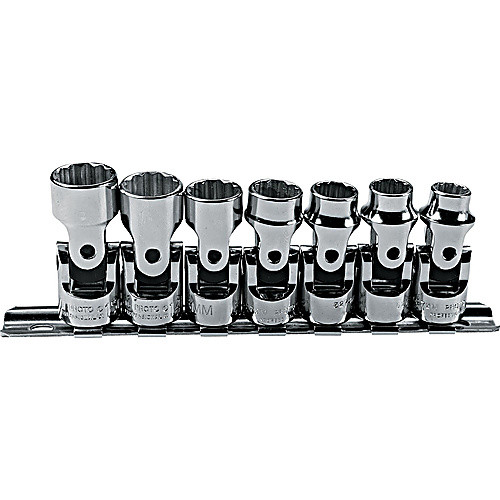 ‎Proto 3/8″ Drive 7 Piece Metric Universal Socket Set - 12 Point