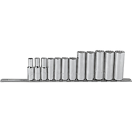 ‎Proto 3/8″ Drive 12 Piece Metric Deep Socket Set - 12 Point