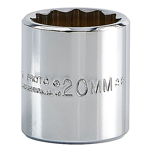 ‎Proto 3/8″ Drive Socket 20 mm - 12 Point