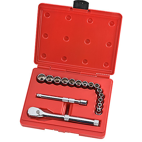 ‎Proto 3/8″ Drive 16 Piece Metric Socket Set - 12 Point