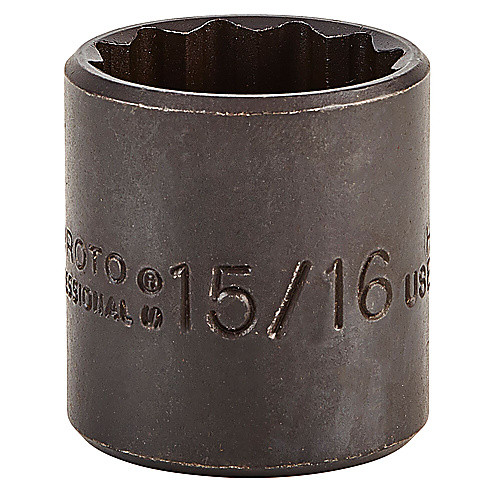 ‎Proto 3/8″ Drive Black Oxide Socket 15/16″ - 12 Point