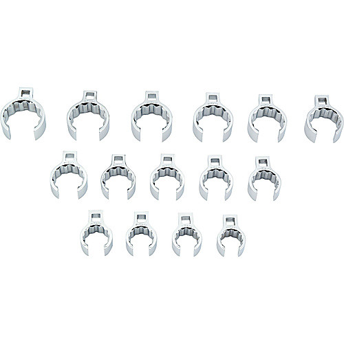 Proto 1/2″ Drive 15 Piece Crowfoot Flare Nut Wrench Set