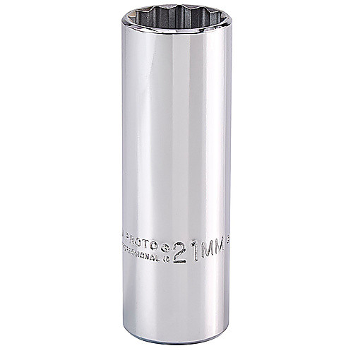 ‎Proto 1/2″ Drive Deep Socket 21 mm - 12 Point