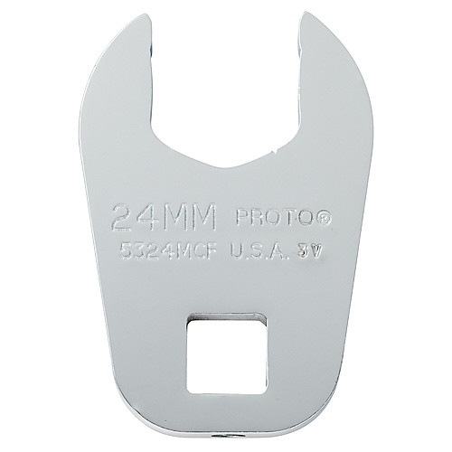 Proto 1/2″ Drive Full Polish Metric Crowfoot Wrench 24 mm