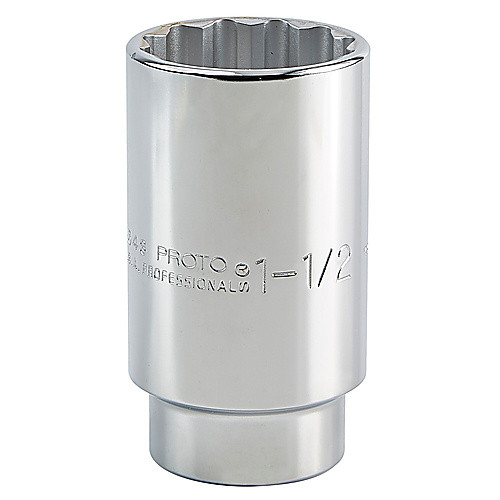 ‎Proto 1/2″ Drive Deep Socket 1-1/2″ - 12 Point