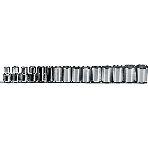 ‎Proto 1/2″ Drive 15 Piece Metric Socket Set - 6 Point