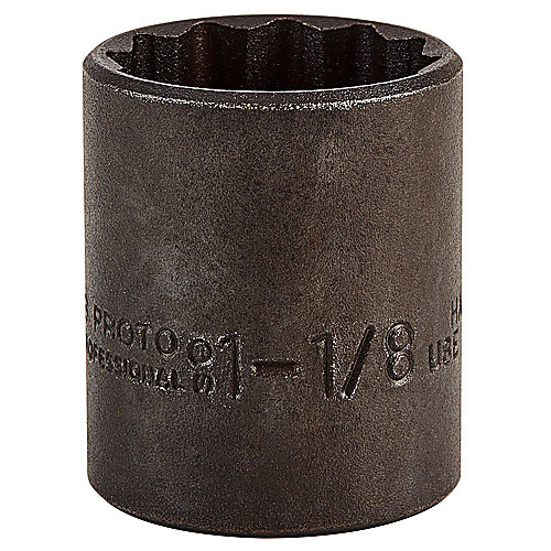 ‎Proto 1/2″ Drive Black Oxide Socket 1-1/8″ - 12 Point