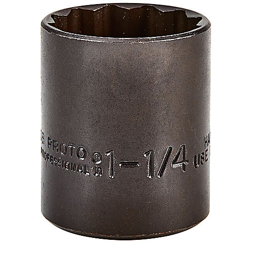 ‎Proto 1/2″ Drive Black Oxide Socket 1-1/4″ - 12 Point