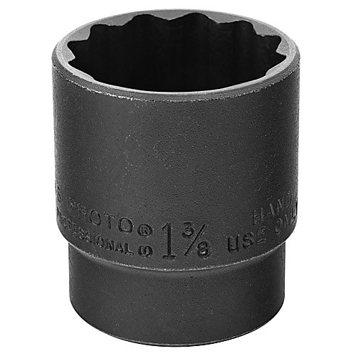 ‎Proto 1/2″ Drive Black Oxide Socket 1-3/8″ - 12 Point