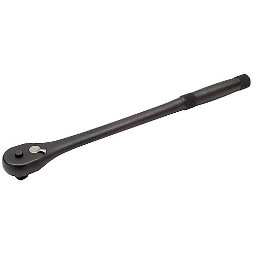 Proto 1/2″ Drive Premium Long Handle Quick-Release Pear Head Ratchet 15″ - Black Oxide