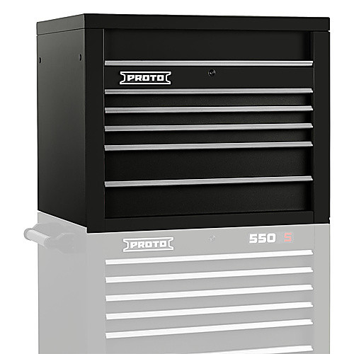 ‎Proto 550S 34″ Top Chest - 5 Drawer, Gloss Black