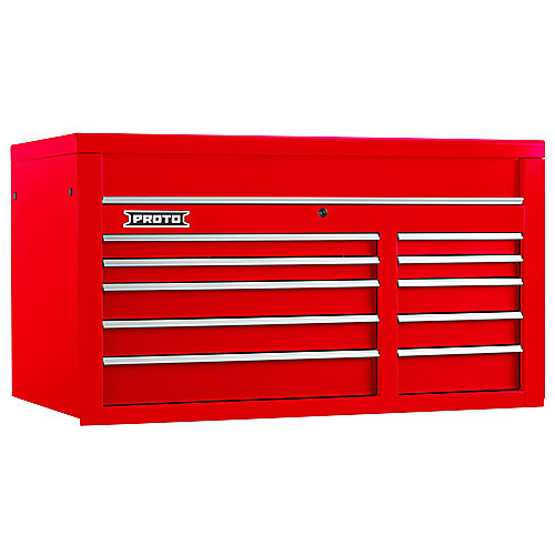 ‎Proto 550S 50″ Top Chest - 10 Drawer, Gloss Red