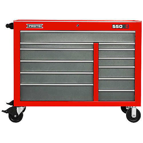 ‎Proto 550S 50″ Workstation - 12 Drawer, Safety Red and Gray