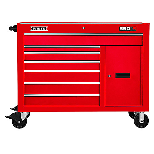 ‎Proto 550S 50″ Workstation - 7 Drawer & 1 Shelf, Gloss Red