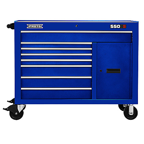 ‎Proto 550S 50″ Workstation - 8 Drawer & 1 Shelf, Gloss Blue