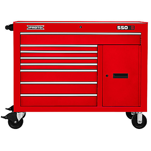 ‎Proto 550S 50″ Workstation - 8 Drawer & 1 Shelf, Gloss Red