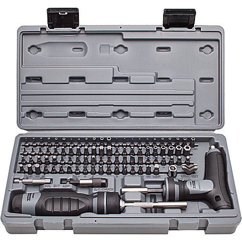 Proto 91 Piece Multibit Set with Ratcheting Screwdriver and T-Handle