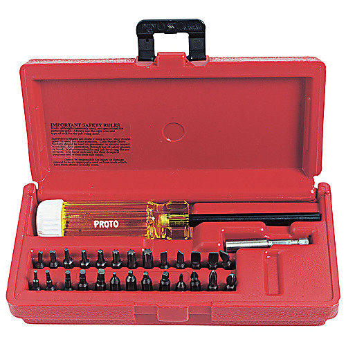 Proto 28 Piece Magnetic Screwdriver Bit Set