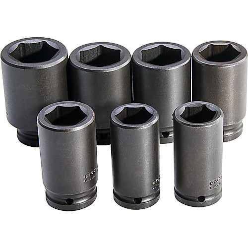 ‎Proto 3/4″ Drive 7 Piece Deep Metric Impact Socket Set - 6 Point