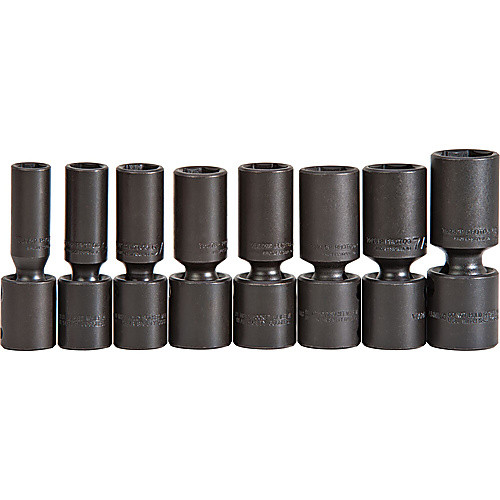 ‎Proto 1/2″ Drive 8 Piece Deep Universal Impact Socket Set - 6 Point
