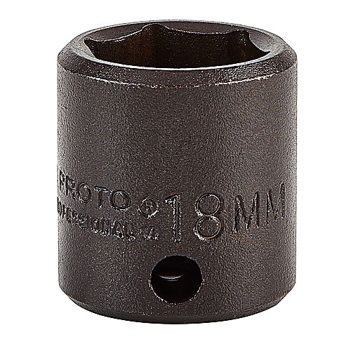 ‎Proto 3/8″ Drive Impact Socket 18 mm - 6 Point